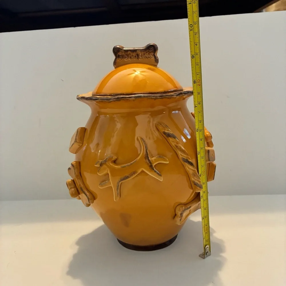 Carmel Ceramica Dog Treat Jar